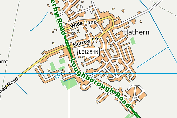 LE12 5HN map - OS VectorMap District (Ordnance Survey) LE12 5HN map - OS VectorMap District (Ordnance Survey)