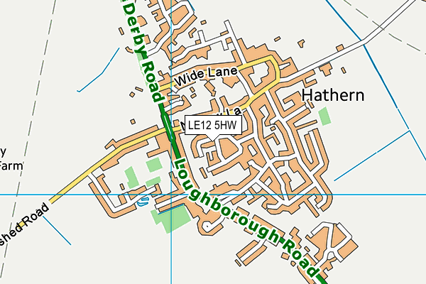 LE12 5HW map - OS VectorMap District (Ordnance Survey) LE12 5HW map - OS VectorMap District (Ordnance Survey)