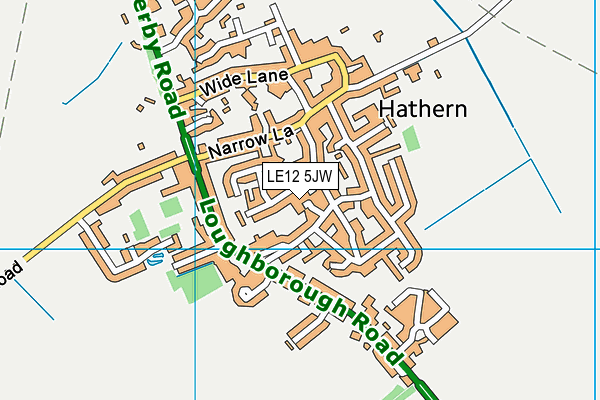 LE12 5JW map - OS VectorMap District (Ordnance Survey) LE12 5JW map - OS VectorMap District (Ordnance Survey)