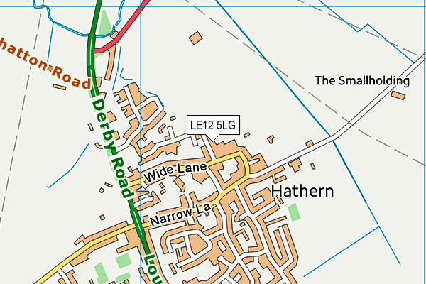 LE12 5LG map - OS VectorMap District (Ordnance Survey)