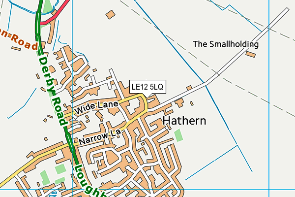 LE12 5LQ map - OS VectorMap District (Ordnance Survey)