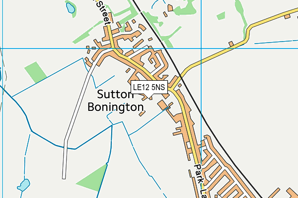LE12 5NS map - OS VectorMap District (Ordnance Survey) LE12 5NS map - OS VectorMap District (Ordnance Survey)