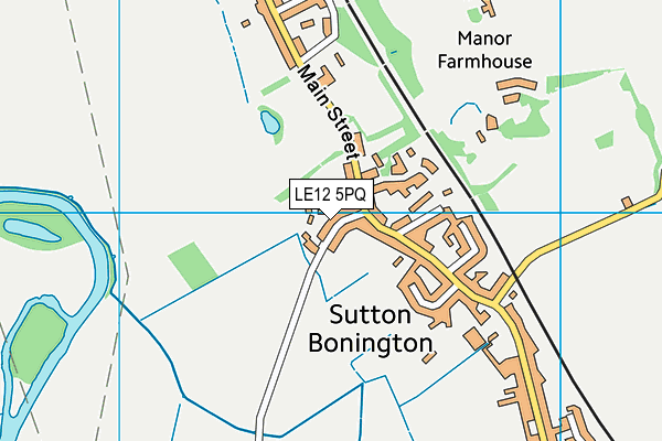 LE12 5PQ map - OS VectorMap District (Ordnance Survey) LE12 5PQ map - OS VectorMap District (Ordnance Survey)