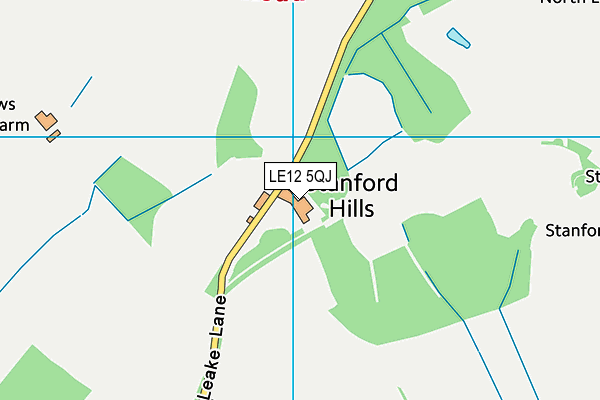 LE12 5QJ map - OS VectorMap District (Ordnance Survey) LE12 5QJ map - OS VectorMap District (Ordnance Survey)