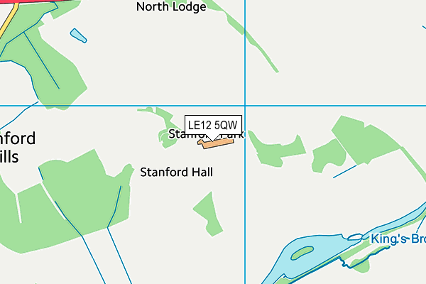 LE12 5QW map - OS VectorMap District (Ordnance Survey) LE12 5QW map - OS VectorMap District (Ordnance Survey)
