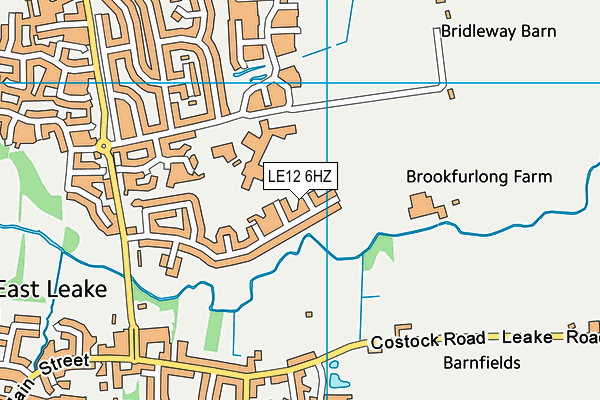 LE12 6HZ map - OS VectorMap District (Ordnance Survey) LE12 6HZ map - OS VectorMap District (Ordnance Survey)