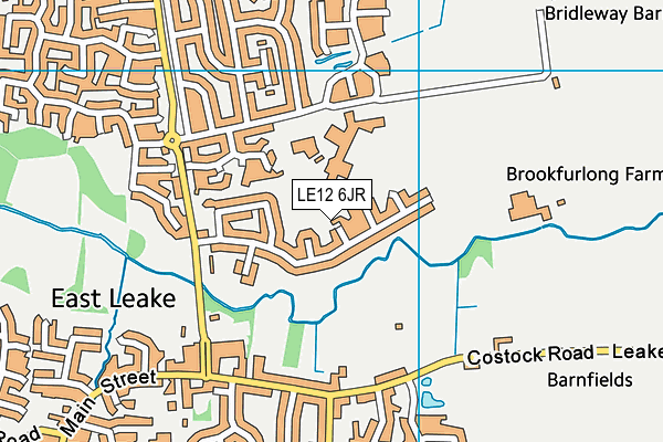 LE12 6JR map - OS VectorMap District (Ordnance Survey) LE12 6JR map - OS VectorMap District (Ordnance Survey)