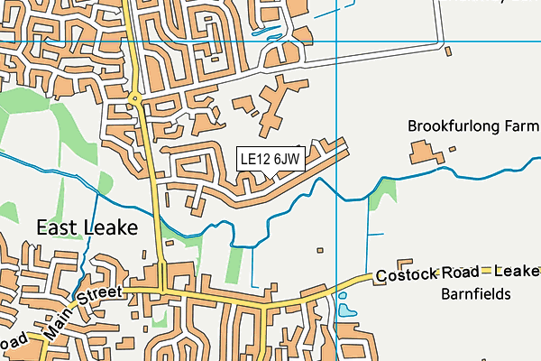 LE12 6JW map - OS VectorMap District (Ordnance Survey) LE12 6JW map - OS VectorMap District (Ordnance Survey)