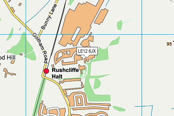 LE12 6JX map - OS VectorMap District (Ordnance Survey) LE12 6JX map - OS VectorMap District (Ordnance Survey)
