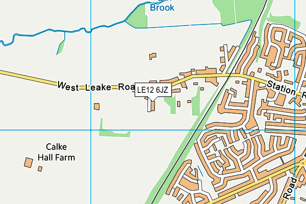 LE12 6JZ map - OS VectorMap District (Ordnance Survey) LE12 6JZ map - OS VectorMap District (Ordnance Survey)