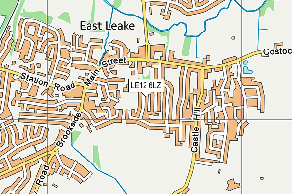 LE12 6LZ map - OS VectorMap District (Ordnance Survey) LE12 6LZ map - OS VectorMap District (Ordnance Survey)