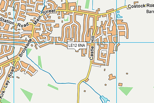 LE12 6NA map - OS VectorMap District (Ordnance Survey) LE12 6NA map - OS VectorMap District (Ordnance Survey)