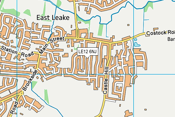 LE12 6NJ map - OS VectorMap District (Ordnance Survey) LE12 6NJ map - OS VectorMap District (Ordnance Survey)