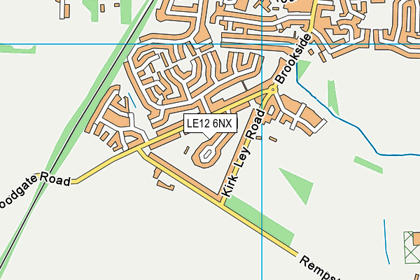 LE12 6NX map - OS VectorMap District (Ordnance Survey) LE12 6NX map - OS VectorMap District (Ordnance Survey)