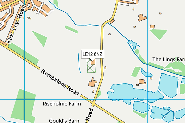 LE12 6NZ map - OS VectorMap District (Ordnance Survey) LE12 6NZ map - OS VectorMap District (Ordnance Survey)