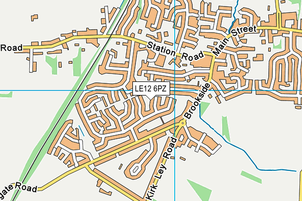 LE12 6PZ map - OS VectorMap District (Ordnance Survey) LE12 6PZ map - OS VectorMap District (Ordnance Survey)
