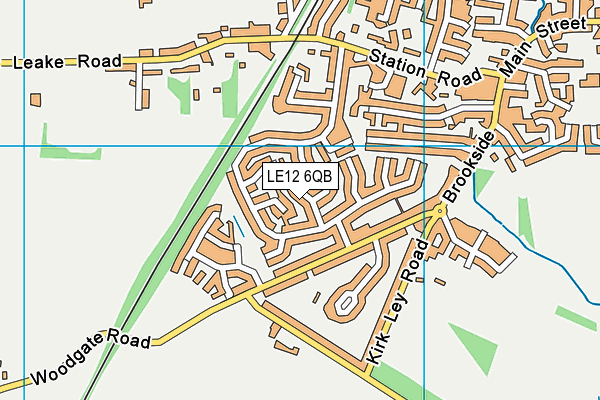 LE12 6QB map - OS VectorMap District (Ordnance Survey) LE12 6QB map - OS VectorMap District (Ordnance Survey)