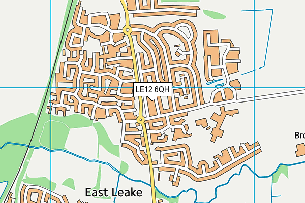 LE12 6QH map - OS VectorMap District (Ordnance Survey) LE12 6QH map - OS VectorMap District (Ordnance Survey)