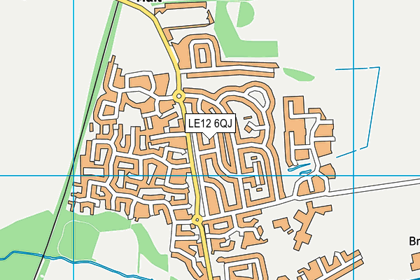 LE12 6QJ map - OS VectorMap District (Ordnance Survey) LE12 6QJ map - OS VectorMap District (Ordnance Survey)