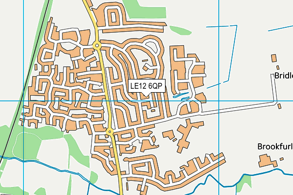 LE12 6QP map - OS VectorMap District (Ordnance Survey) LE12 6QP map - OS VectorMap District (Ordnance Survey)