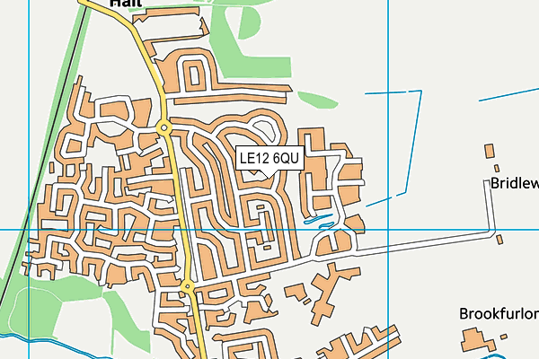 LE12 6QU map - OS VectorMap District (Ordnance Survey) LE12 6QU map - OS VectorMap District (Ordnance Survey)