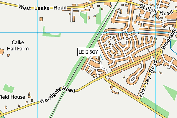 LE12 6QY map - OS VectorMap District (Ordnance Survey) LE12 6QY map - OS VectorMap District (Ordnance Survey)