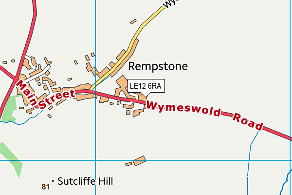 LE12 6RA map - OS VectorMap District (Ordnance Survey) LE12 6RA map - OS VectorMap District (Ordnance Survey)