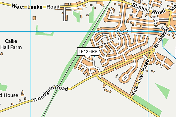 LE12 6RB map - OS VectorMap District (Ordnance Survey) LE12 6RB map - OS VectorMap District (Ordnance Survey)