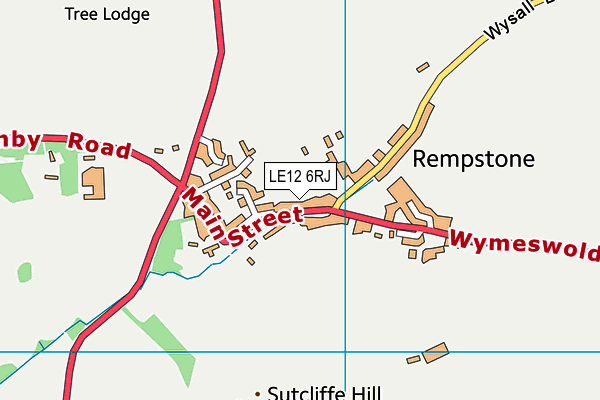 LE12 6RJ map - OS VectorMap District (Ordnance Survey) LE12 6RJ map - OS VectorMap District (Ordnance Survey)