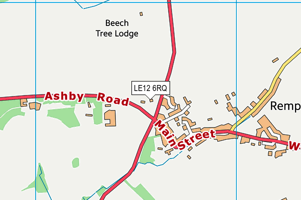 LE12 6RQ map - OS VectorMap District (Ordnance Survey) LE12 6RQ map - OS VectorMap District (Ordnance Survey)