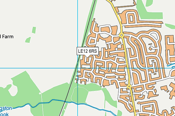 LE12 6RS map - OS VectorMap District (Ordnance Survey) LE12 6RS map - OS VectorMap District (Ordnance Survey)