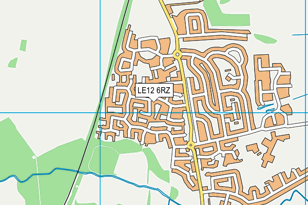 LE12 6RZ map - OS VectorMap District (Ordnance Survey) LE12 6RZ map - OS VectorMap District (Ordnance Survey)