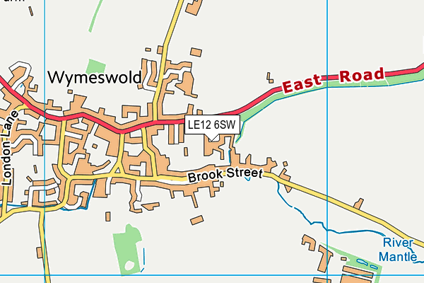 LE12 6SW map - OS VectorMap District (Ordnance Survey) LE12 6SW map - OS VectorMap District (Ordnance Survey)