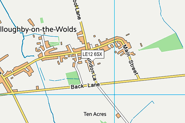 LE12 6SX map - OS VectorMap District (Ordnance Survey) LE12 6SX map - OS VectorMap District (Ordnance Survey)
