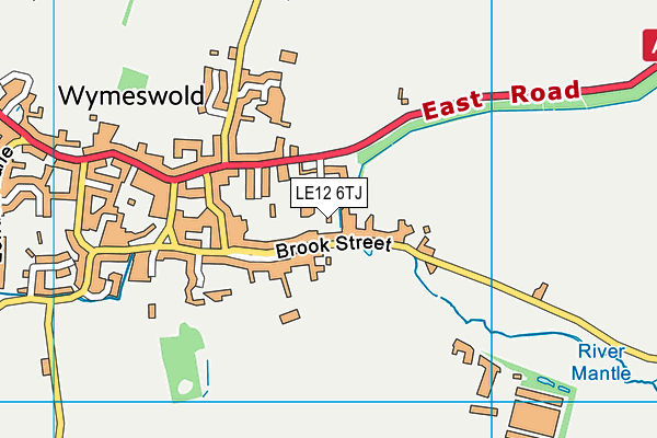 LE12 6TJ map - OS VectorMap District (Ordnance Survey) LE12 6TJ map - OS VectorMap District (Ordnance Survey)