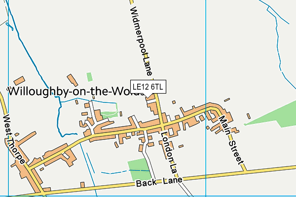 LE12 6TL map - OS VectorMap District (Ordnance Survey) LE12 6TL map - OS VectorMap District (Ordnance Survey)