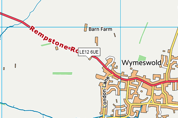 LE12 6UE map - OS VectorMap District (Ordnance Survey) LE12 6UE map - OS VectorMap District (Ordnance Survey)