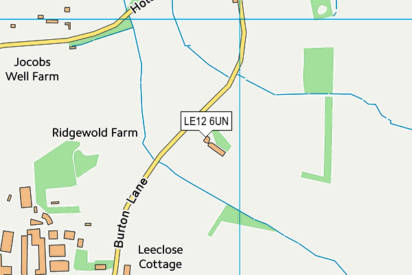 LE12 6UN map - OS VectorMap District (Ordnance Survey) LE12 6UN map - OS VectorMap District (Ordnance Survey)