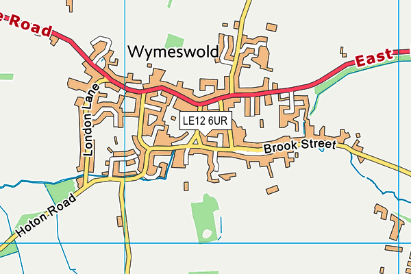 LE12 6UR map - OS VectorMap District (Ordnance Survey) LE12 6UR map - OS VectorMap District (Ordnance Survey)