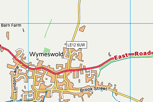 LE12 6UW map - OS VectorMap District (Ordnance Survey) LE12 6UW map - OS VectorMap District (Ordnance Survey)