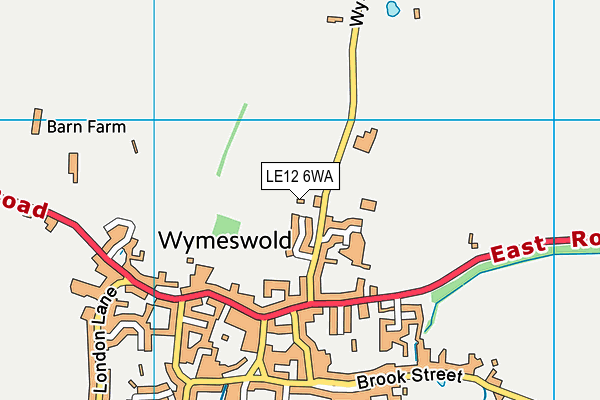 LE12 6WA map - OS VectorMap District (Ordnance Survey) LE12 6WA map - OS VectorMap District (Ordnance Survey)