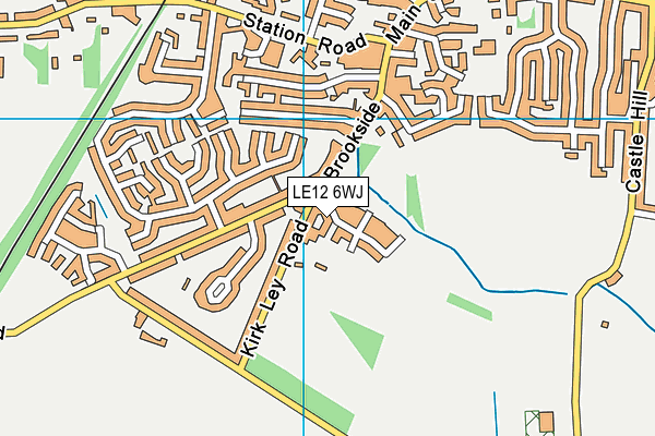 LE12 6WJ map - OS VectorMap District (Ordnance Survey) LE12 6WJ map - OS VectorMap District (Ordnance Survey)