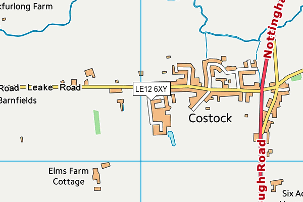 LE12 6XY map - OS VectorMap District (Ordnance Survey) LE12 6XY map - OS VectorMap District (Ordnance Survey)