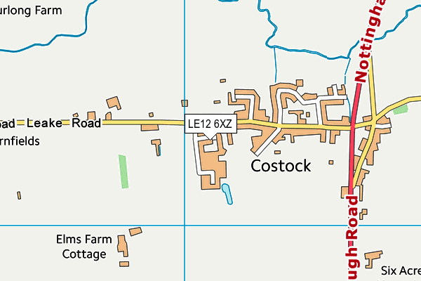 LE12 6XZ map - OS VectorMap District (Ordnance Survey) LE12 6XZ map - OS VectorMap District (Ordnance Survey)