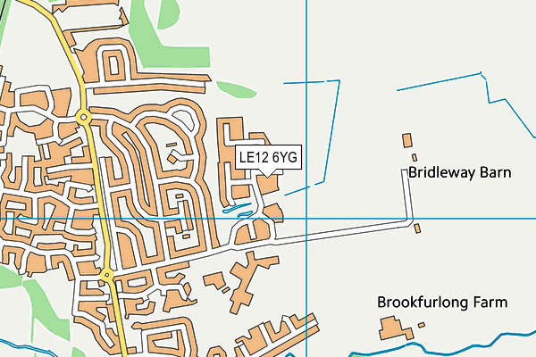 LE12 6YG map - OS VectorMap District (Ordnance Survey) LE12 6YG map - OS VectorMap District (Ordnance Survey)