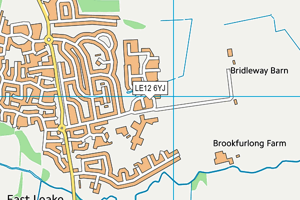 LE12 6YJ map - OS VectorMap District (Ordnance Survey) LE12 6YJ map - OS VectorMap District (Ordnance Survey)