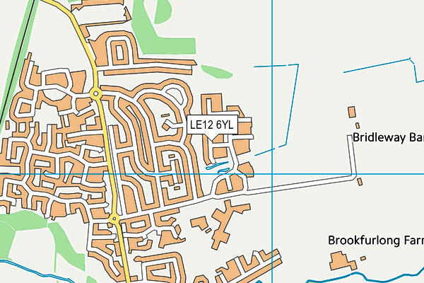 LE12 6YL map - OS VectorMap District (Ordnance Survey) LE12 6YL map - OS VectorMap District (Ordnance Survey)