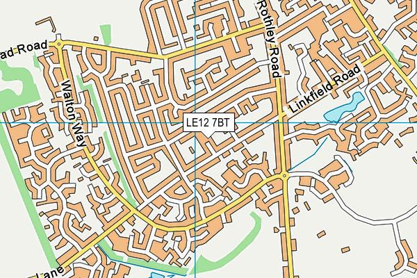 LE12 7BT map - OS VectorMap District (Ordnance Survey) LE12 7BT map - OS VectorMap District (Ordnance Survey)
