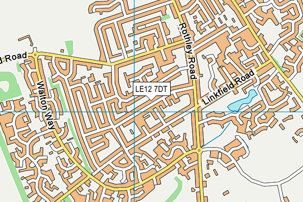 LE12 7DT map - OS VectorMap District (Ordnance Survey) LE12 7DT map - OS VectorMap District (Ordnance Survey)