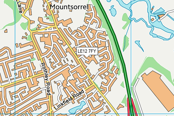 LE12 7FY map - OS VectorMap District (Ordnance Survey) LE12 7FY map - OS VectorMap District (Ordnance Survey)